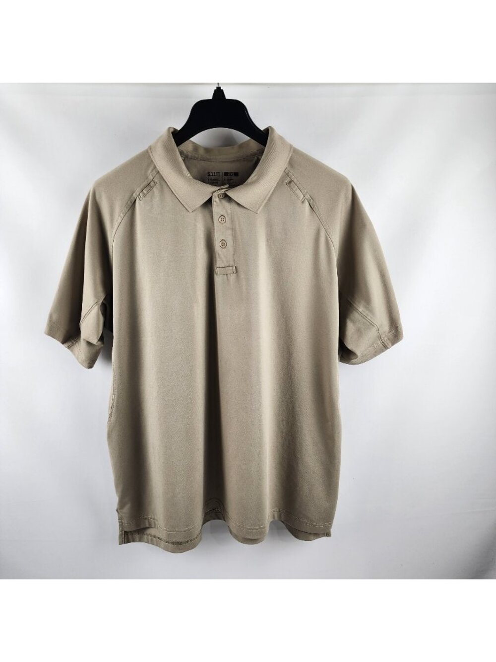 5.11 Tactical Shirt Men 2XL Tan Performance S/S Polo 71049-160